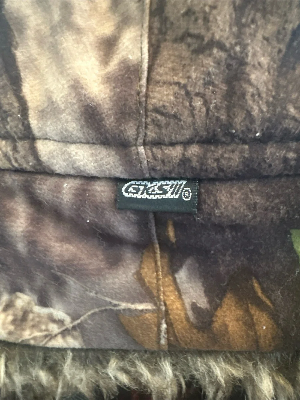 Kids Camo Trapper Hat with Faux Fur Lining - Olive Camo
